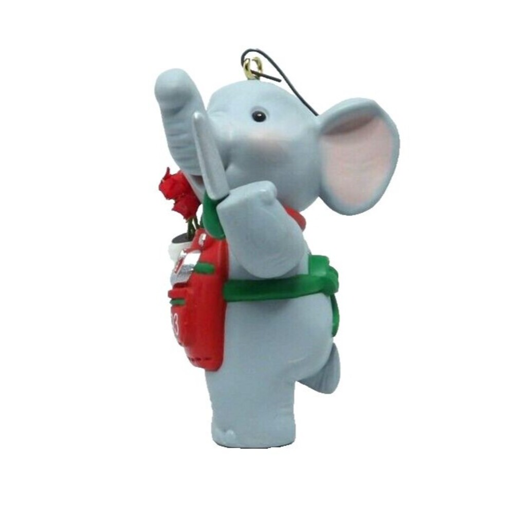 Hallmark Keepsake Ornament 1993 Big On Gardening Elephant Garden Tools Christmas - Picture 2 of 12